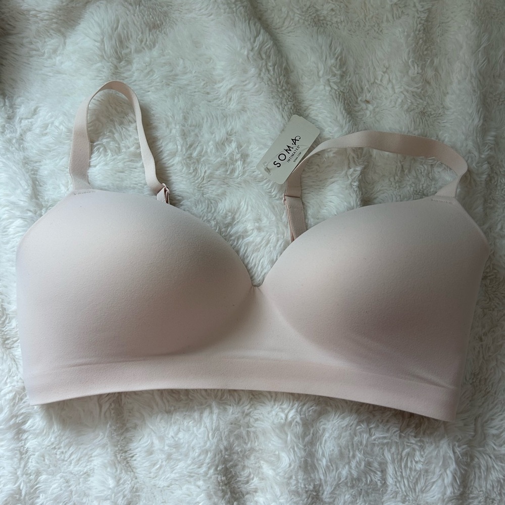 NWT Soma Enbliss Wireless Bra Light Pink 40C - Picture 8 of 10